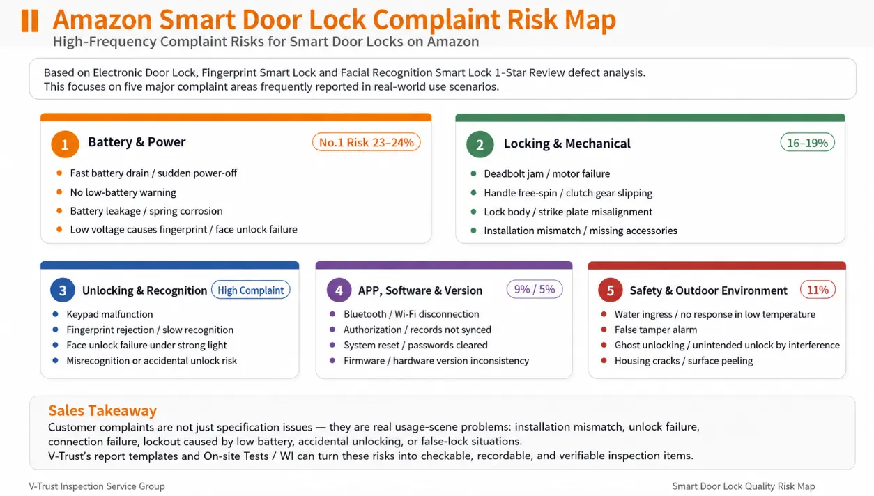 V-Trust Amazon Smart Door Lock Complaint Risk Map