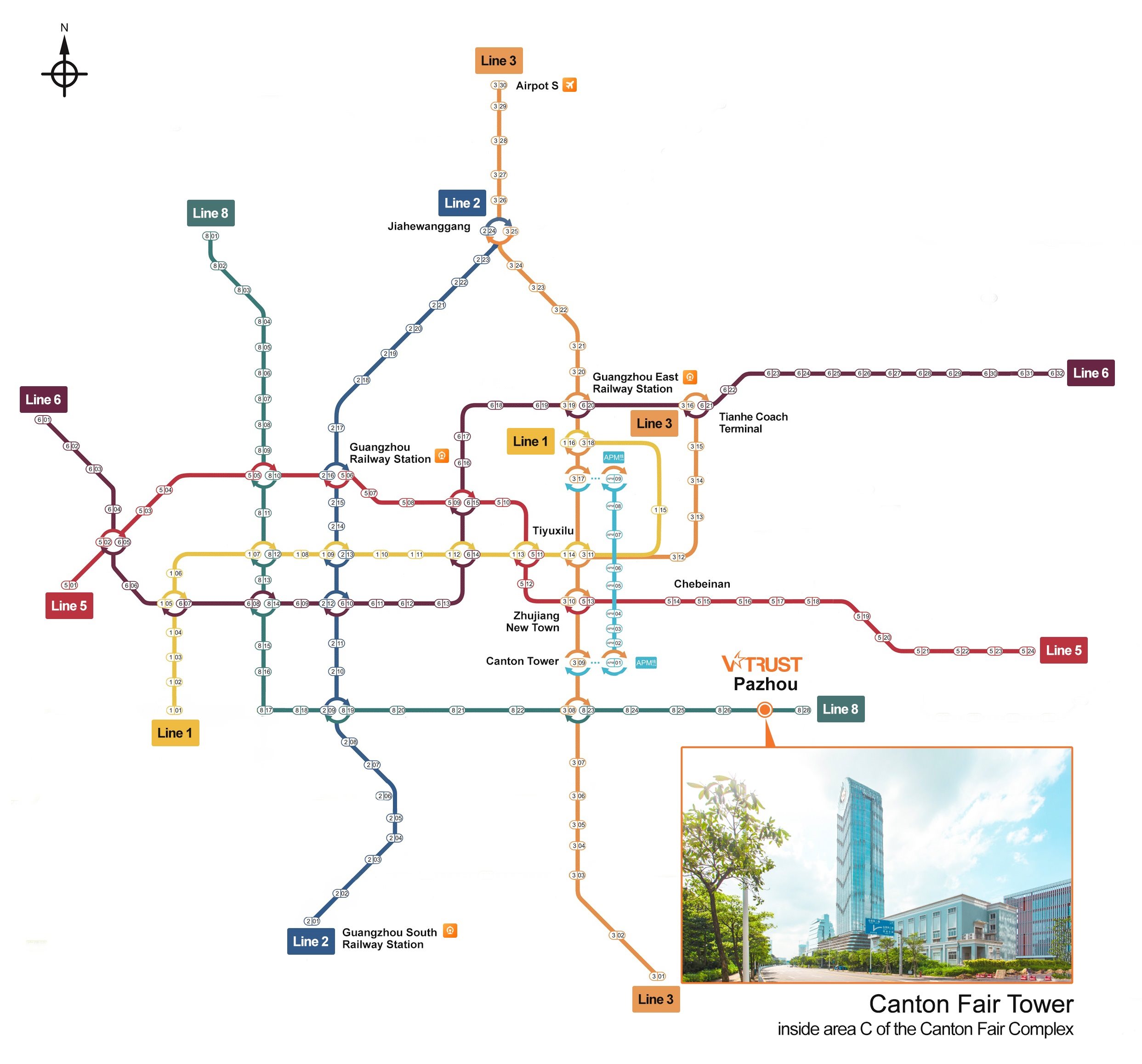 Guangzhou subway map