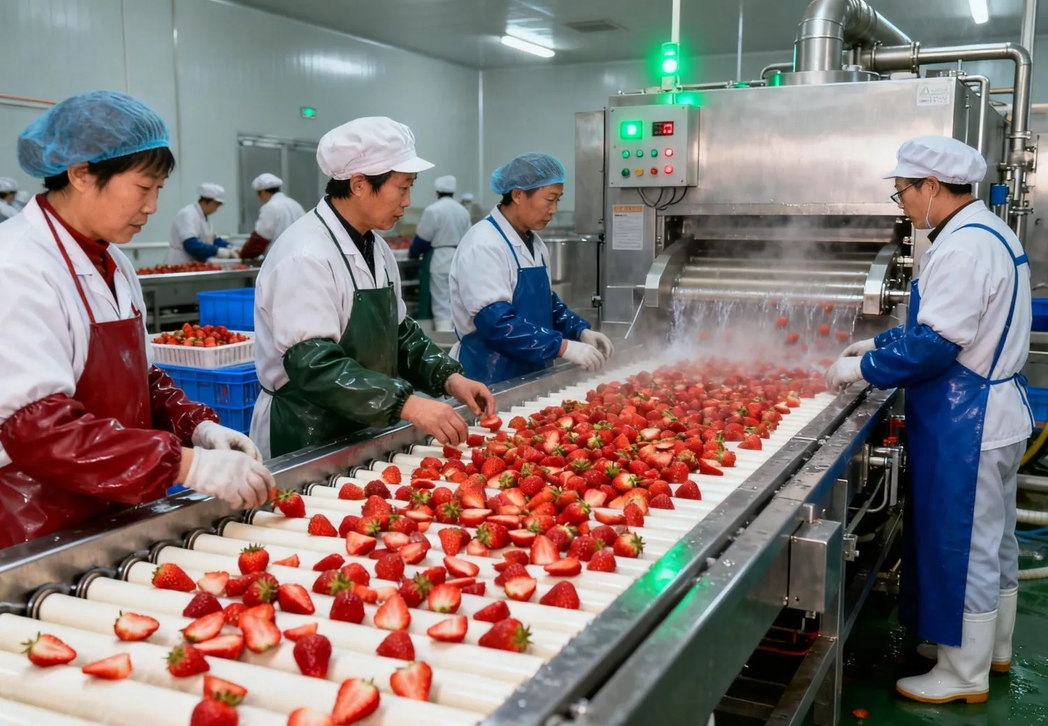 Frozen Fruits Blanching