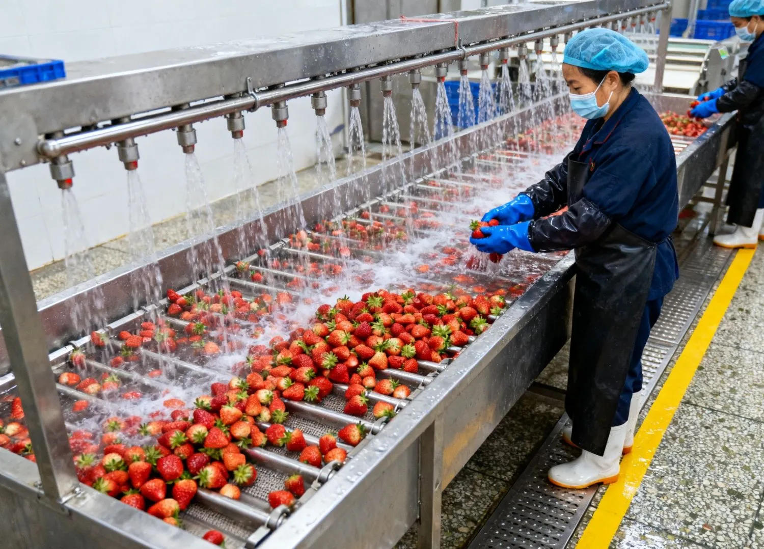 Frozen Fruits Raw Material Reception Pre-treatment