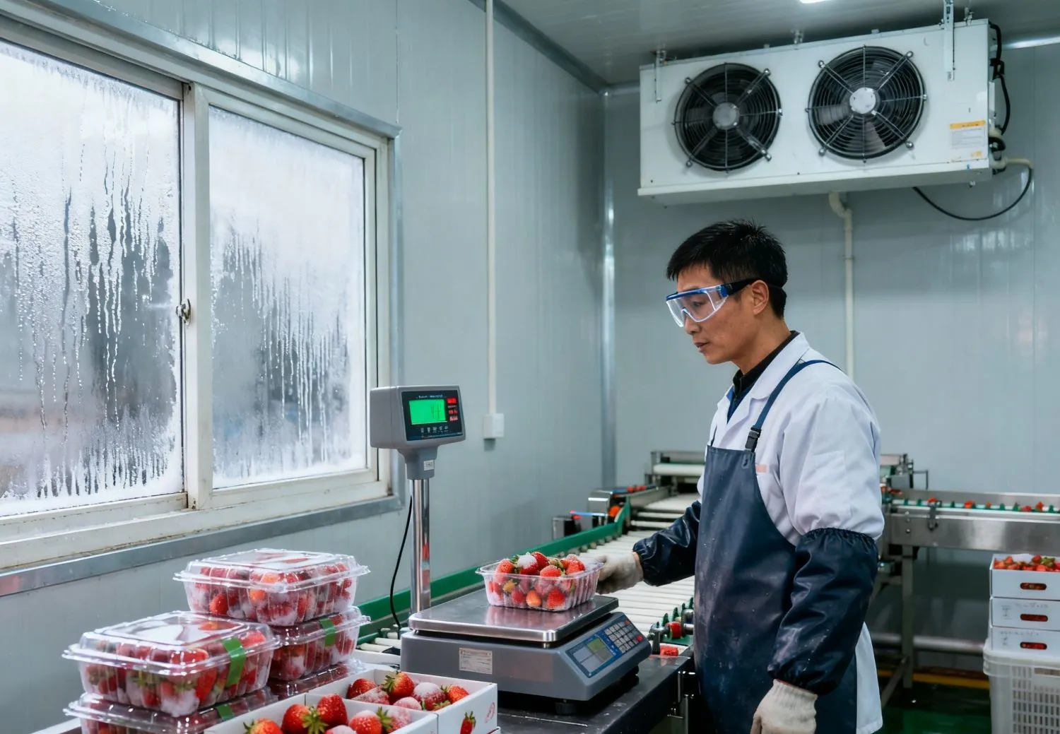Frozen Fruits Sorting Packaging