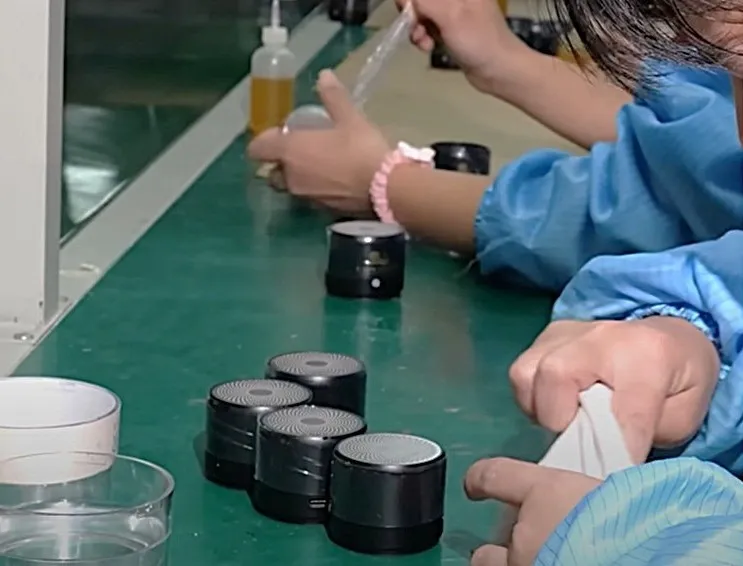 Bluetooth Speaker Appearance Inspection Cleaning