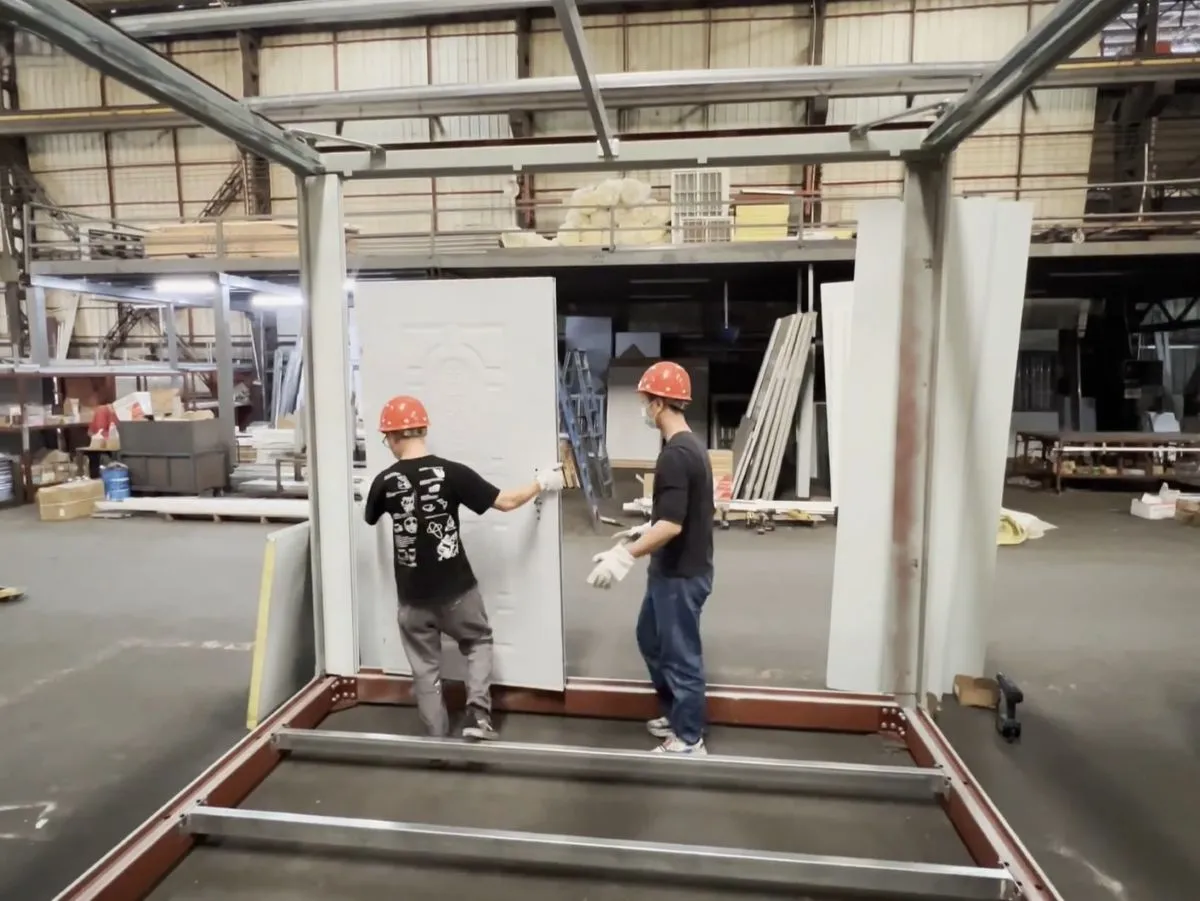 Container House Door and Window Installation