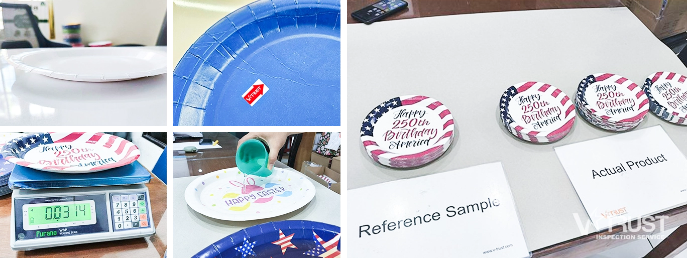 Disposable Tableware Onsite Testing in Factory