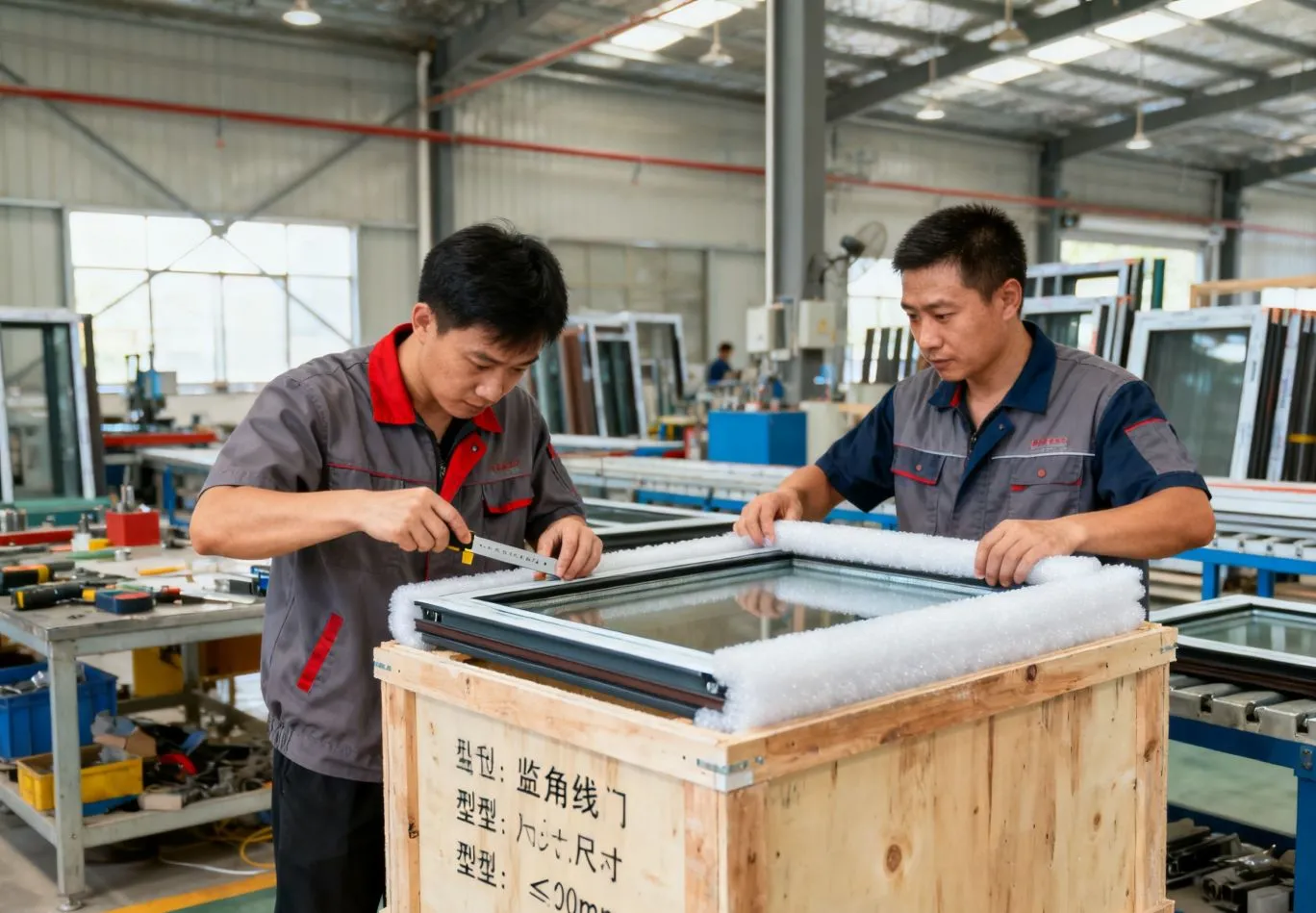 Window Or Door Frame Quality Inspection Packaging