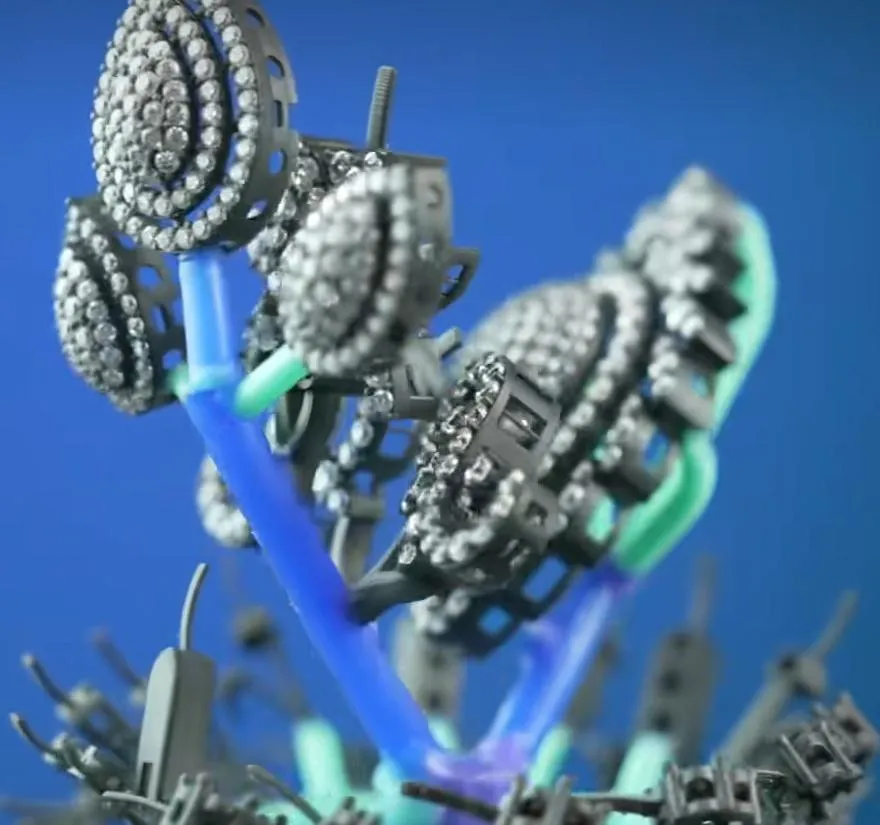 Metal Jewelry Wax Tree Assembly