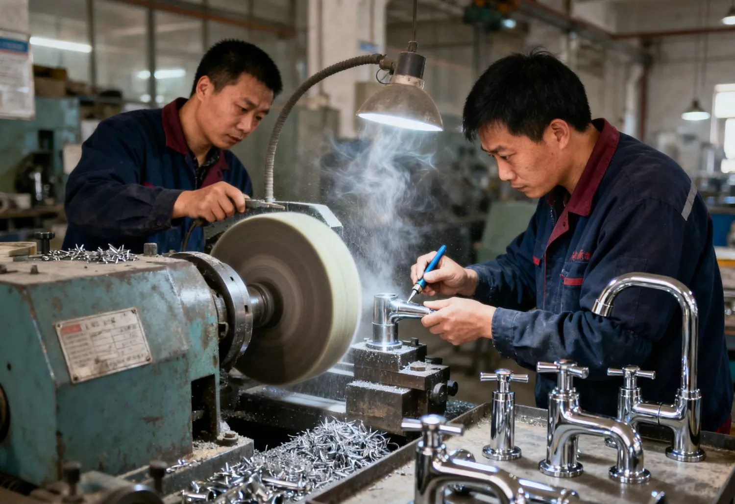 Faucets Polishing and Buffing