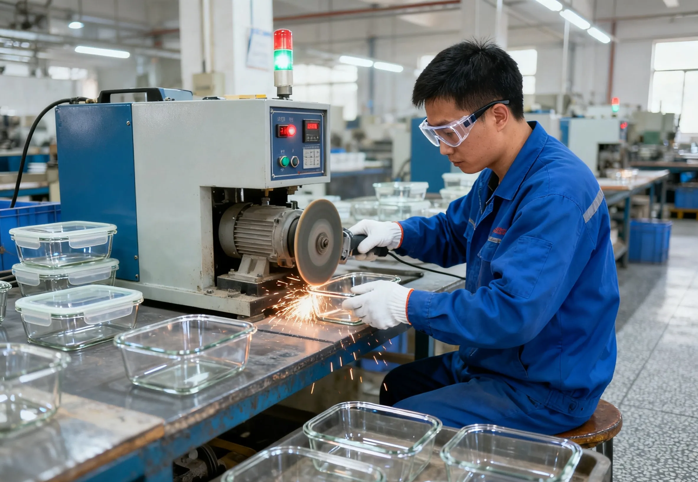 Glassware Edge Processing Finishing
