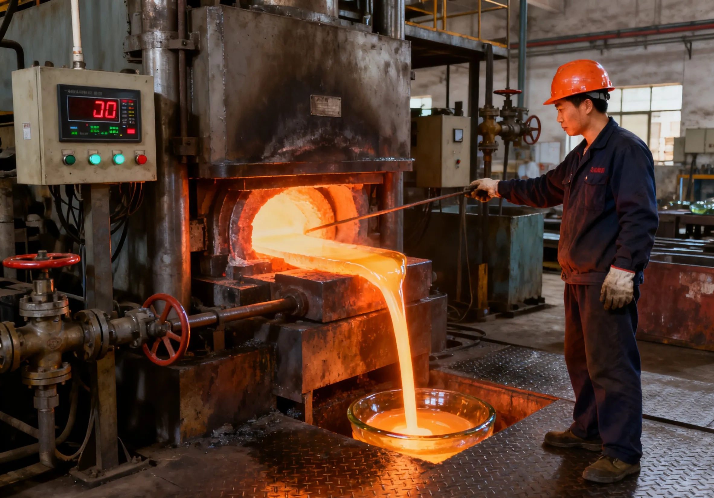 Glassware Raw Material Preparation Melting