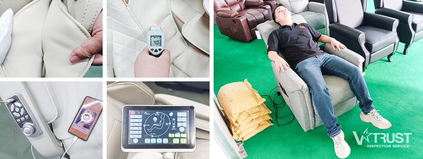 Massage Chairs Onsite Testing