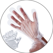 Disposable Plastic Gloves Inspection