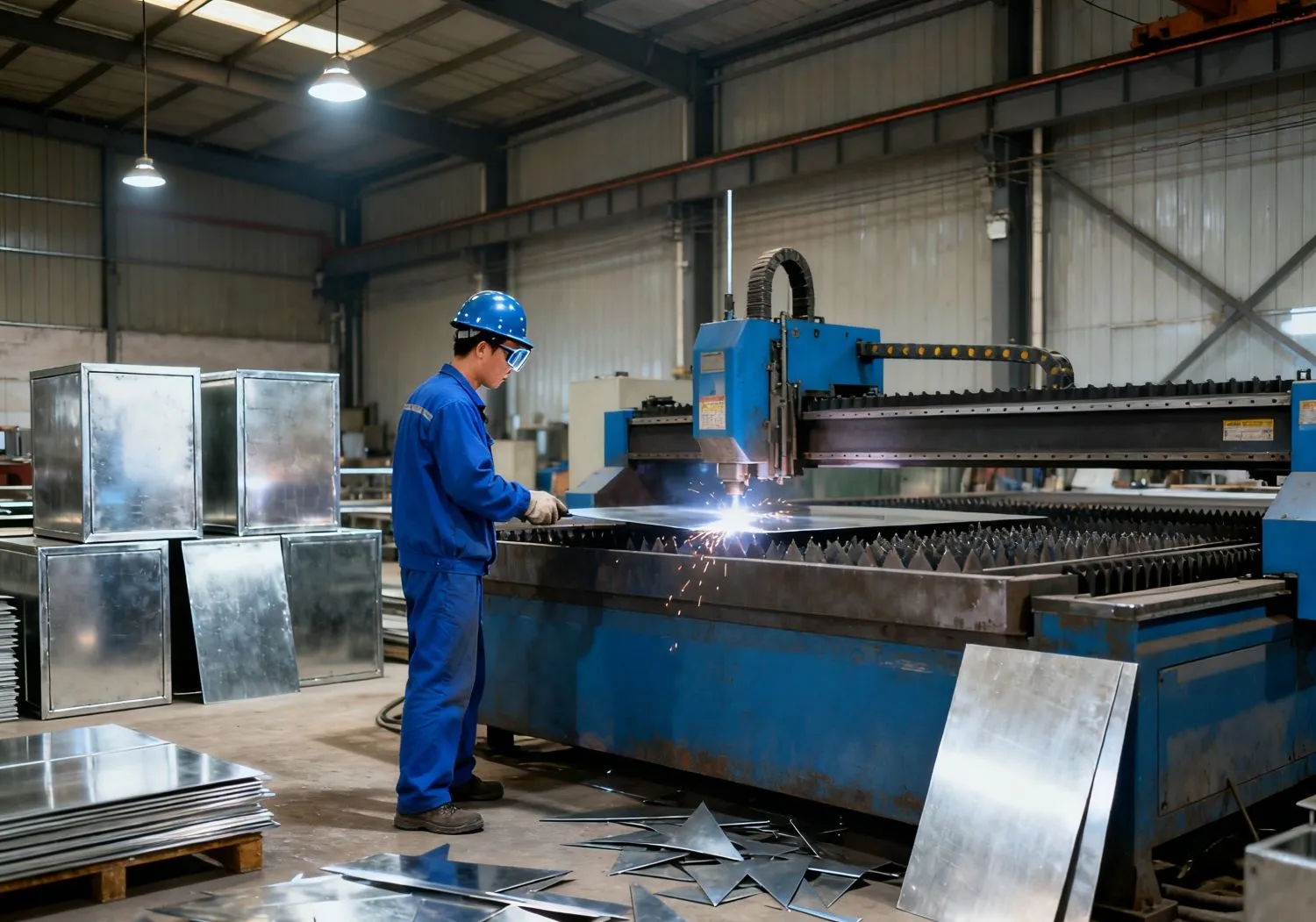 Metal Furniture Raw Material Preparation and Cutting