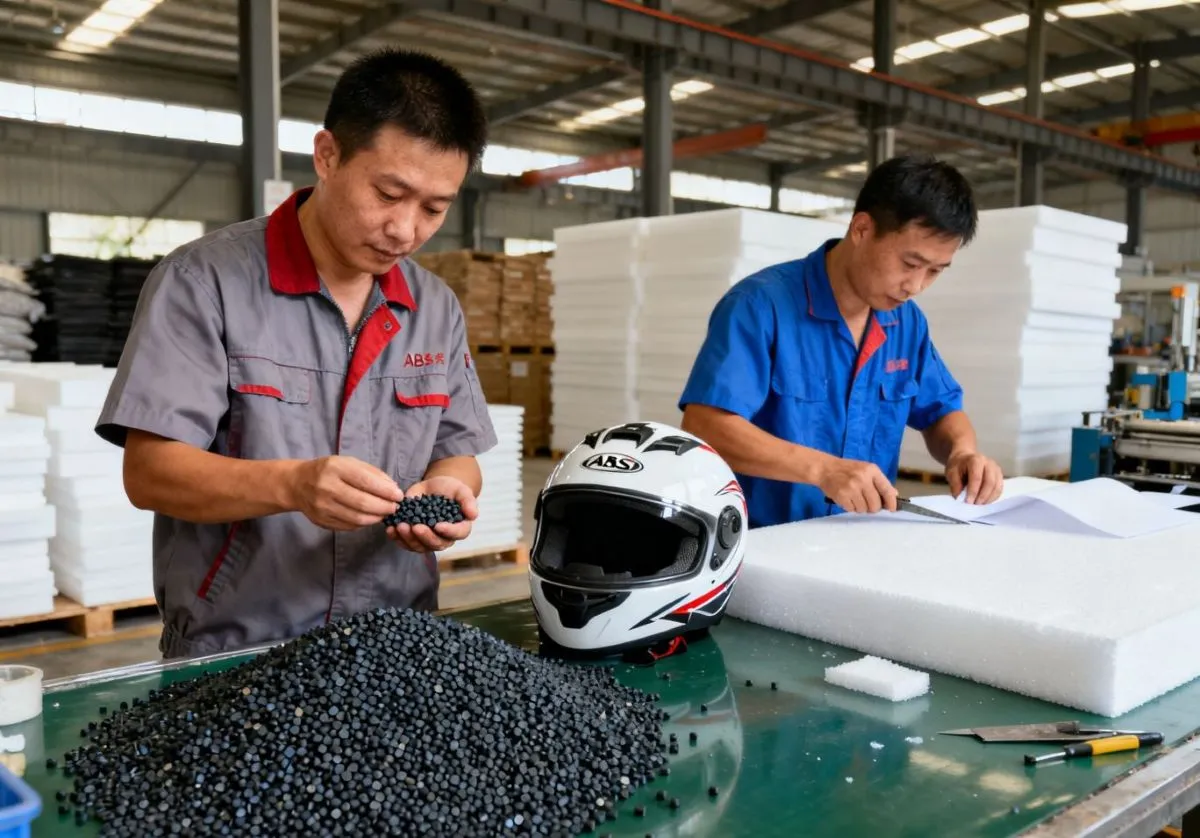Motorcycle Helmets Material Selection Preparation