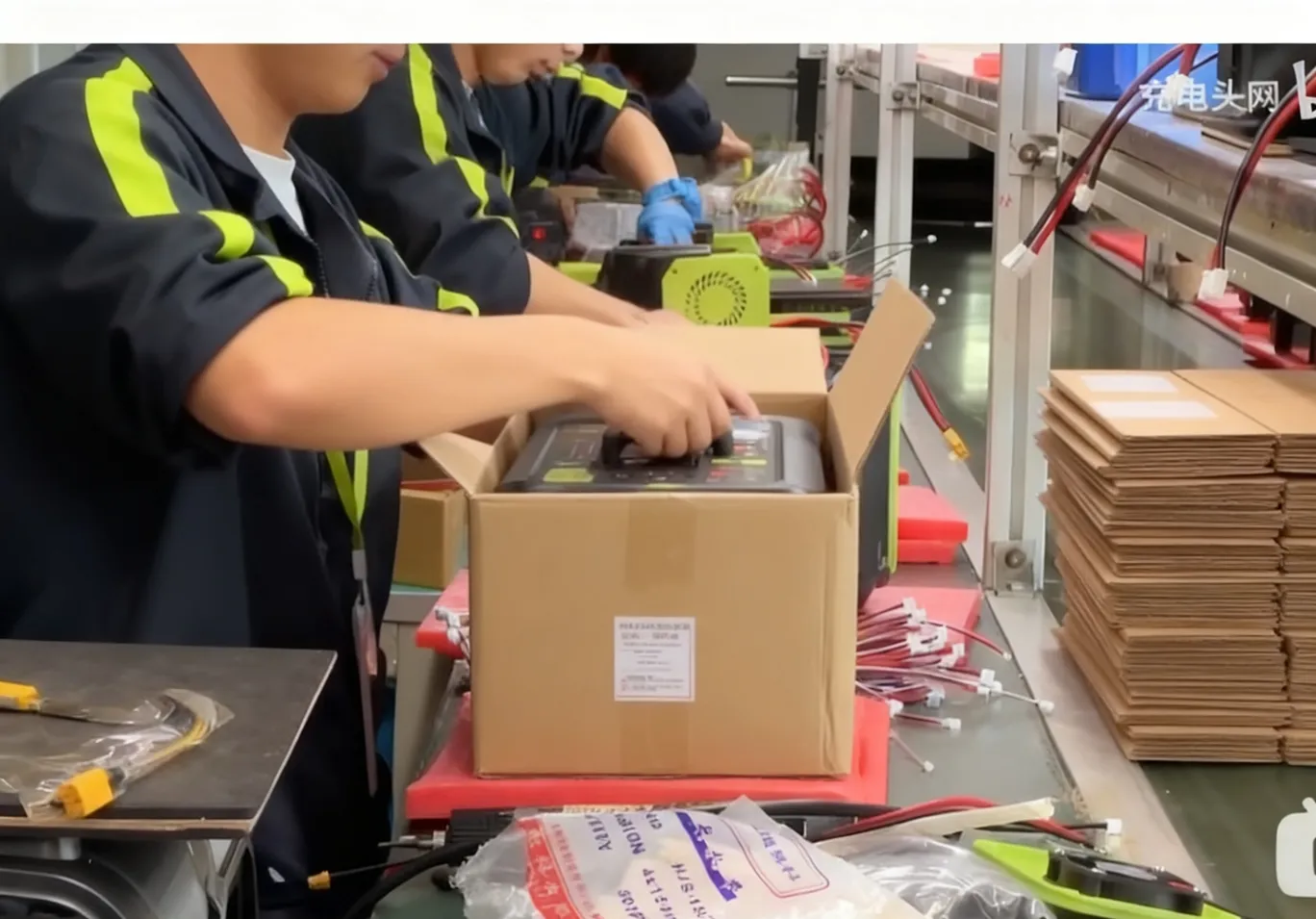 Portable Power Station Packaging Storage Process