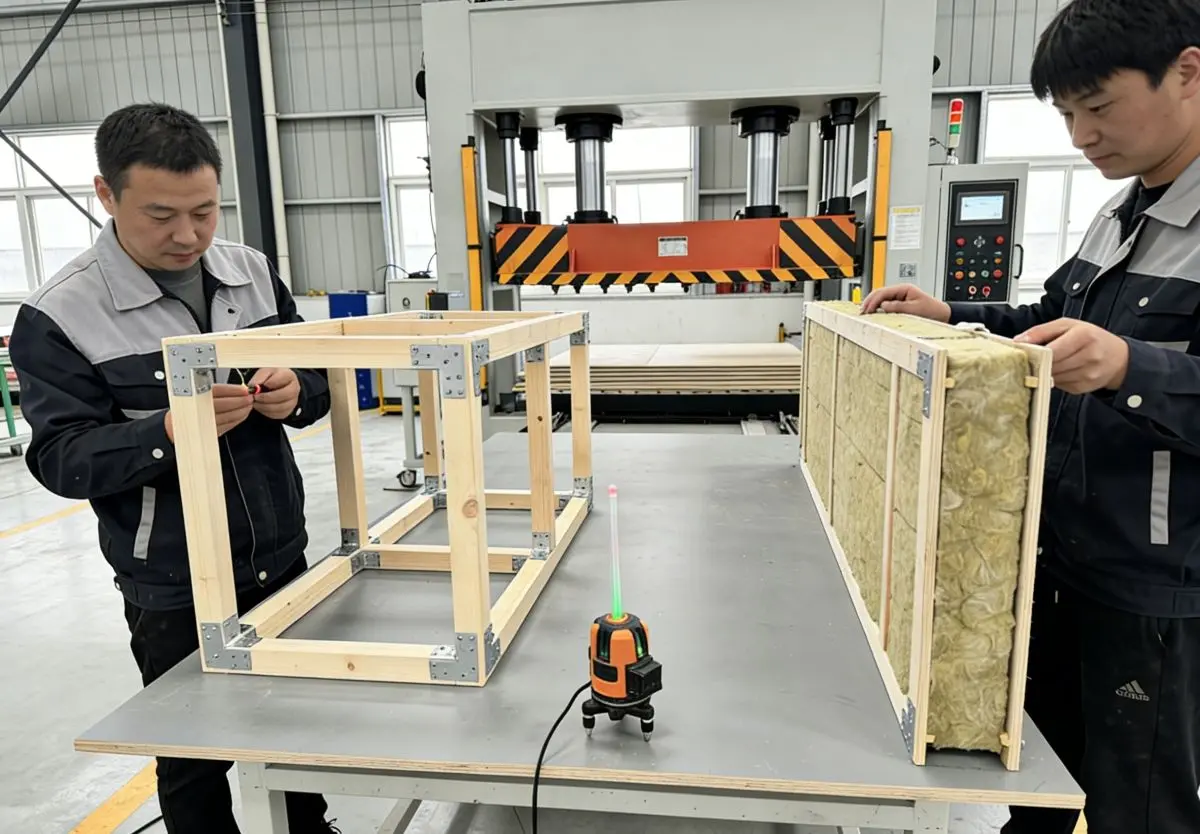 Sauna Rooms Frame & Wall Panel Pre-fabrication
