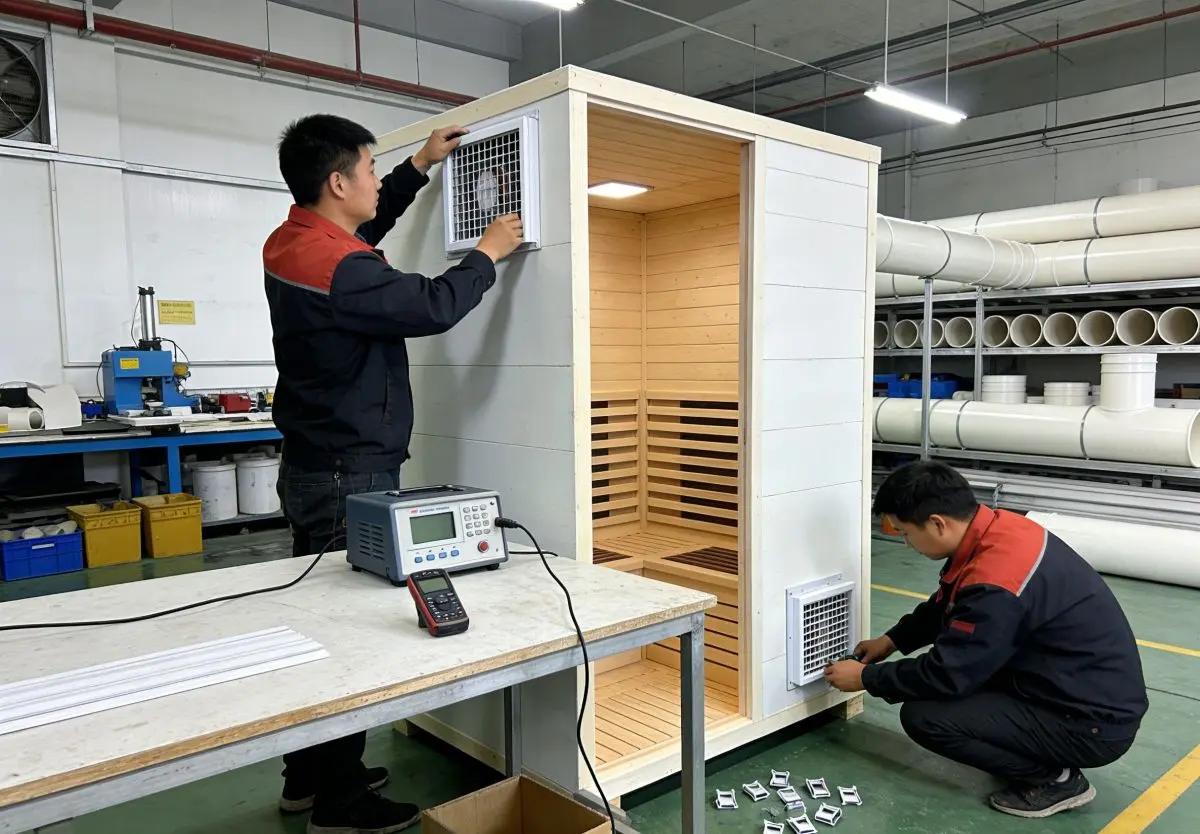 Sauna Rooms Ventilation System Installation