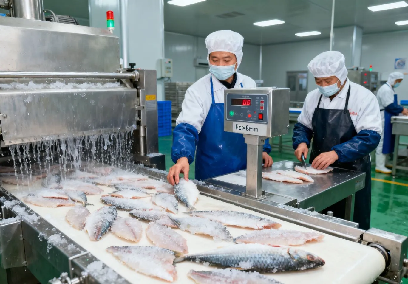 Seafood Glazing Metal Detection