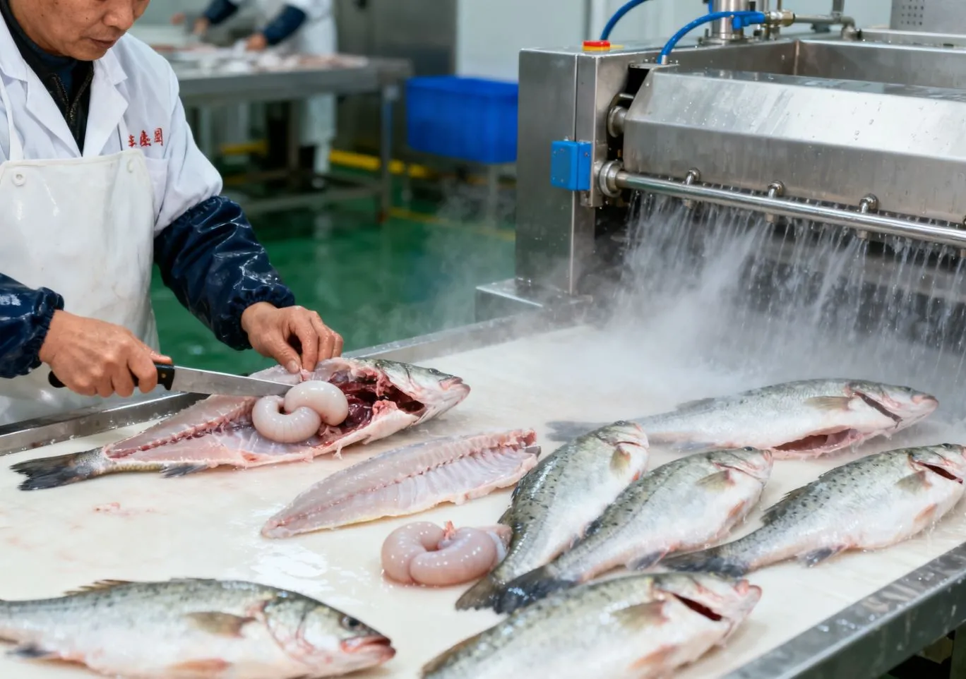 Seafood Gutting Washing
