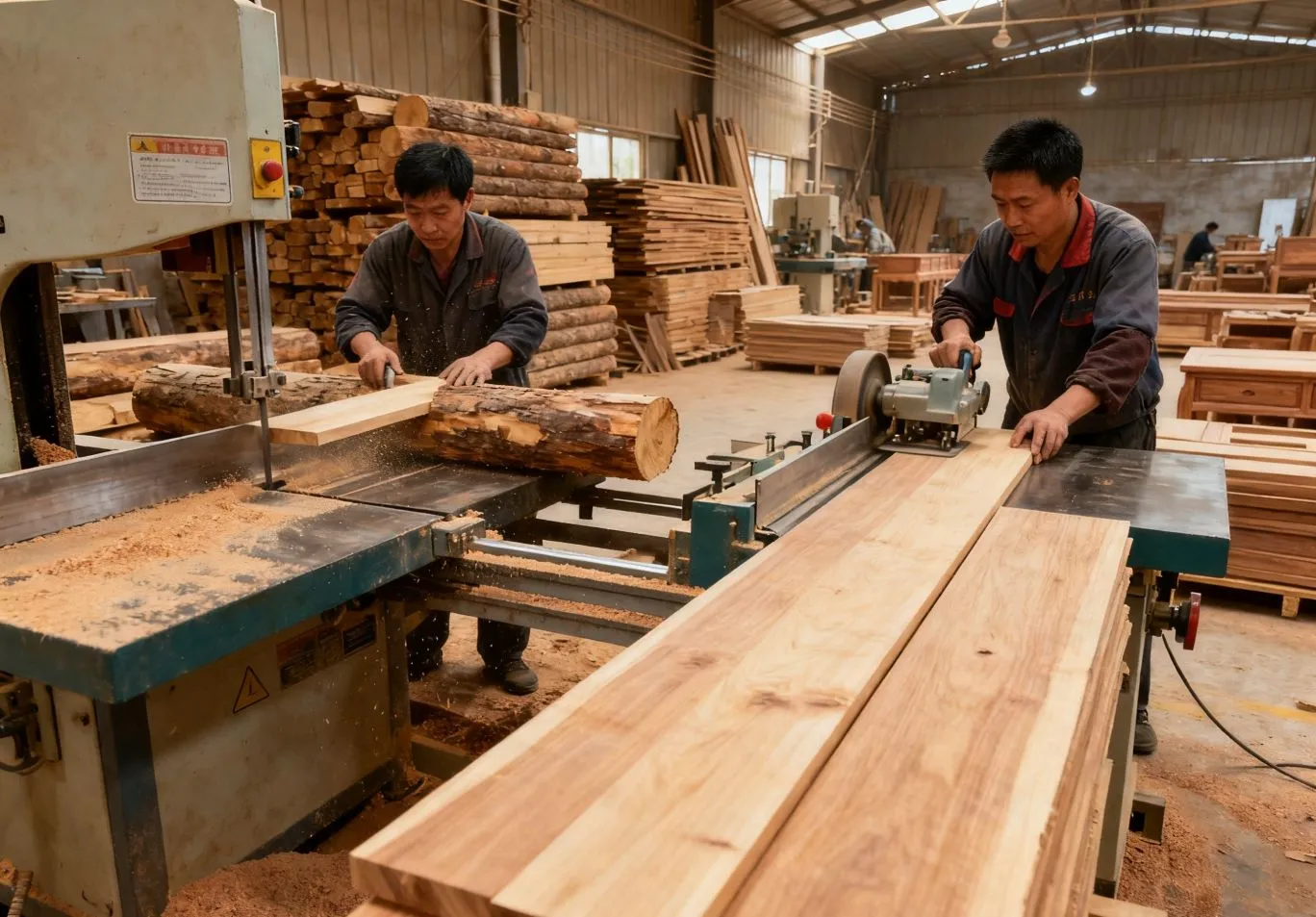 Solid Wood Furniture Cutting and Rough Machining