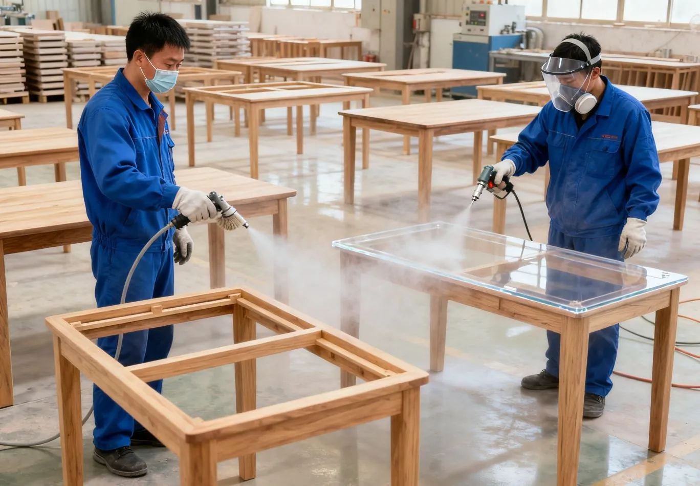 Solid Wood Furniture Pre-Finishing Treatment