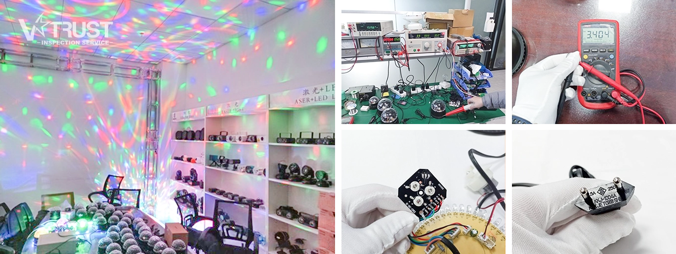 Stage Lighting Products Quality Inspection in Asia