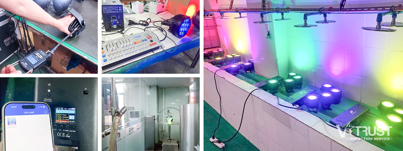 Stage Lights On-Site Testing