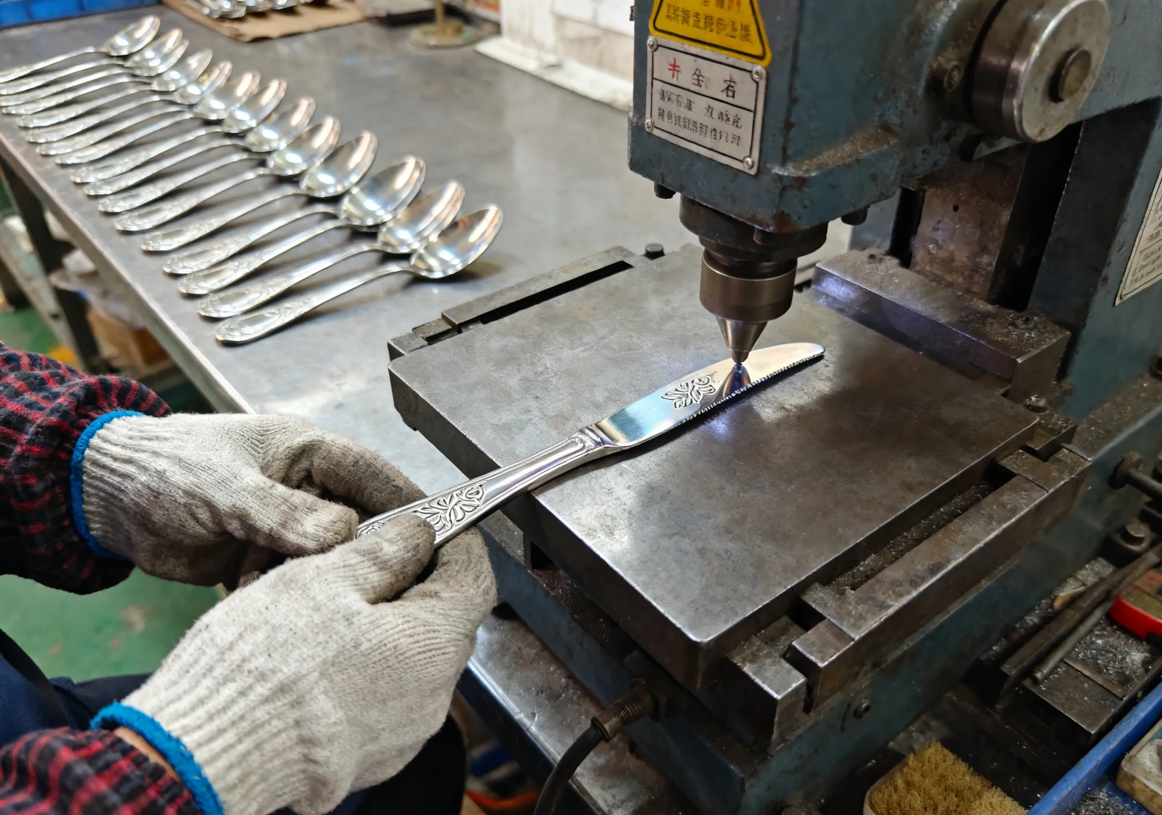 Tableware Pattern Embossing Marking