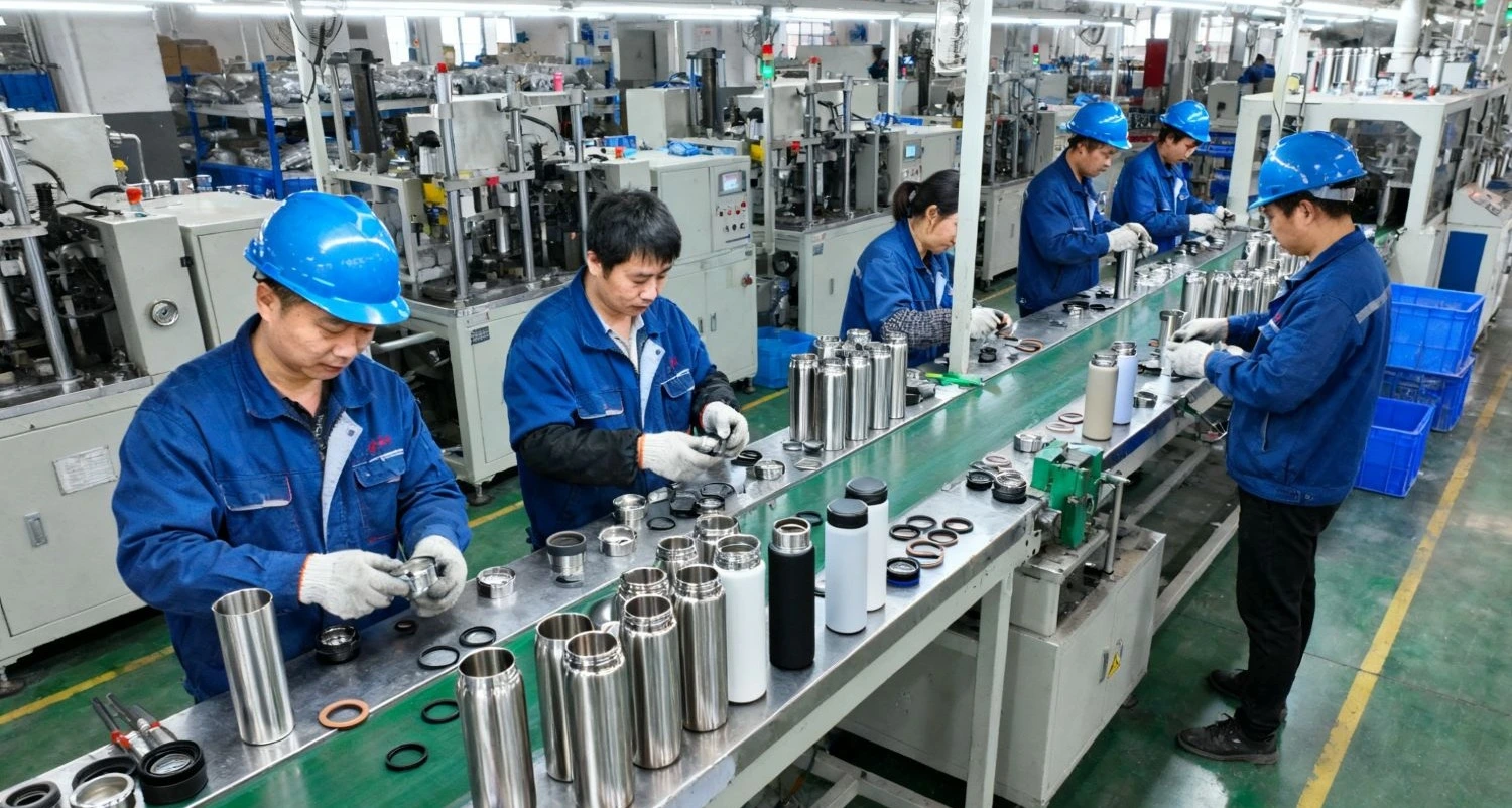Thermos Flask Accessory Production and Assembly
