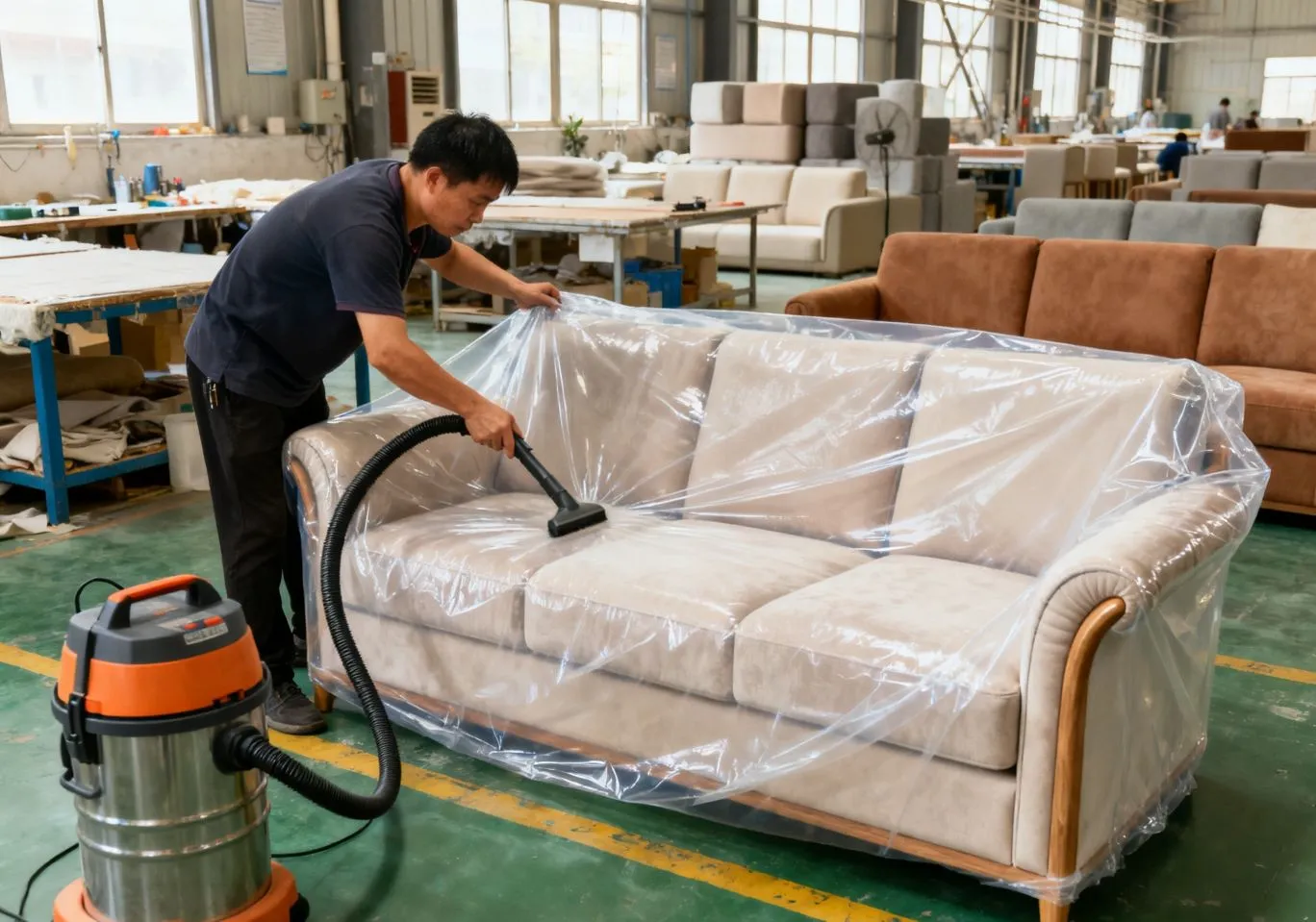Upholstered Furniture Cleaning & Packaging