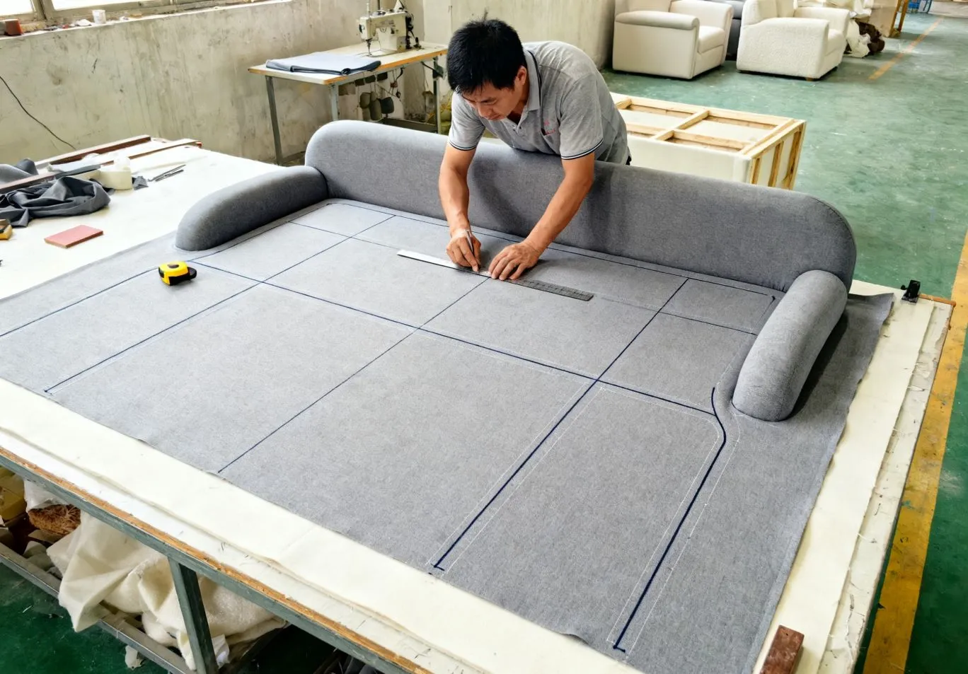 Upholstered Furniture Fabric Cutting