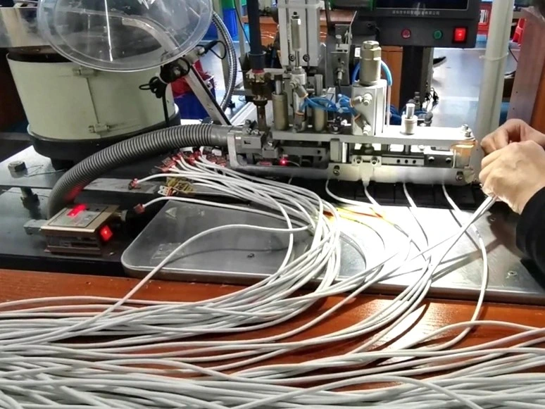 USB Charging Cable Terminal Soldering Crimping