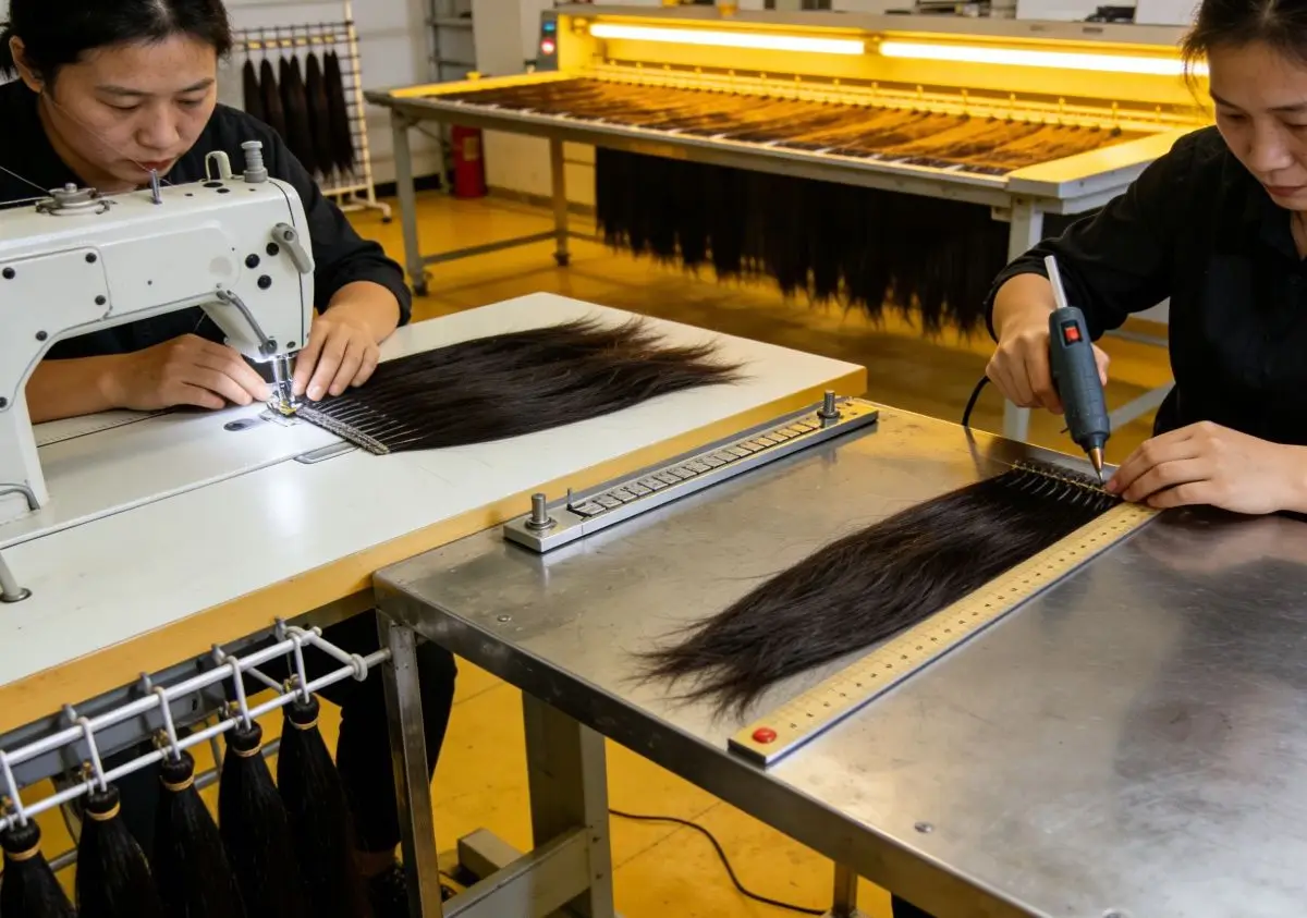 Wigs Weft Making